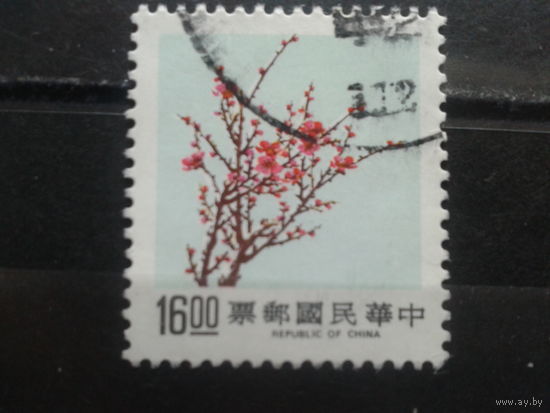 Тайвань, 1988. Цветки сливы