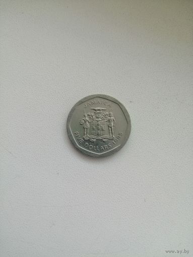 5 Долларов 1995 (Ямайка)