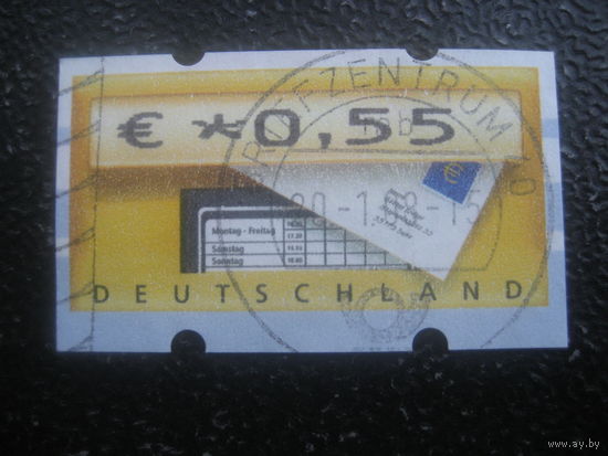 Германия 2002 автоматная марка хорошее гашение