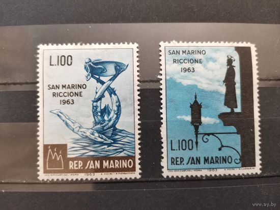 Сан-Марино 1963г. Выставка марок 1963 года Сан-Марино - Риччоне ** полная серия