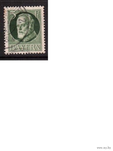 Германия(Бавария)-1914,(Мих.95I)   гаш. ,    Король Людвиг III ,