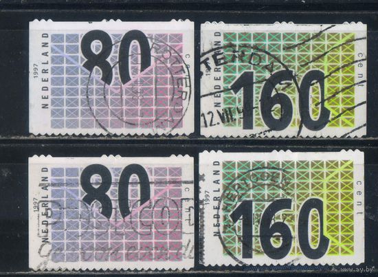 Нидерланды 1997 Марки Бизнес-почты Стандарт Полная #1603-4