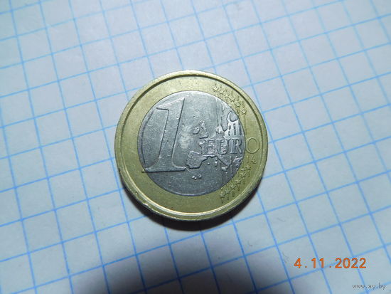 1 евро 2002г. Италия