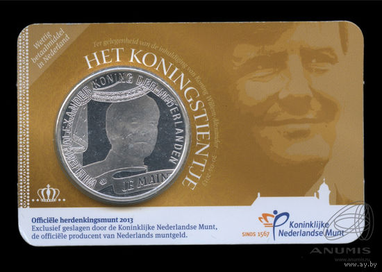 Нидерланды 10 евро 2013 Виллем-Александр BU