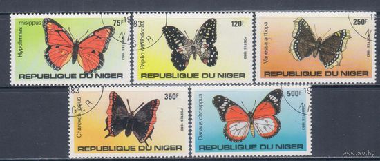 [1087] Нигер 1983. Фауна.Бабочки. Гашеная серия.