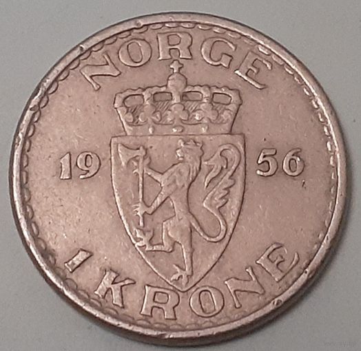 Норвегия 1 крона, 1956 (11-4-6(в))