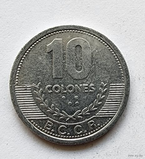 Коста-Рика 10 колонов, 2008