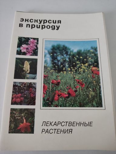 Набор из 25 открыток "Экскурсия в природу. Лекарственные растения" 1976г.