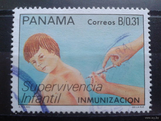 Панама 1988 ЮНИСЕФ, прививки детям