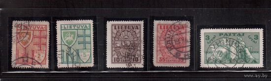 Литва-1934 (Мих.394-401)   гаш.  , Стандарт, Гербы