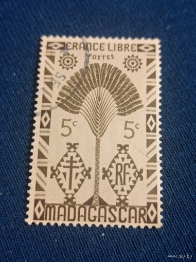 Французский Мадагаскар 1943 года. 5с