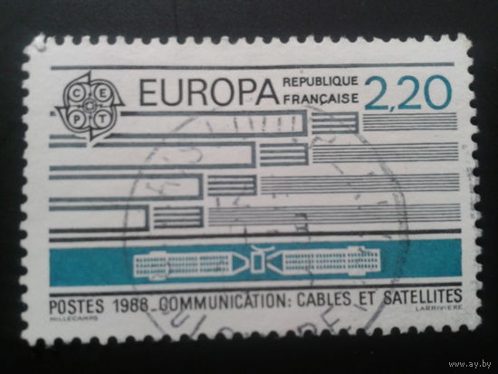 Франция 1988 Европа транспорт и коммуникации