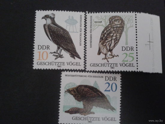ГДР 1982 птицы