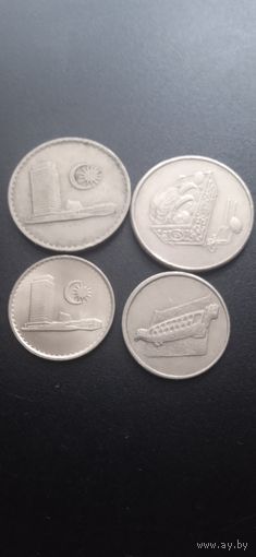 Малайзия 4 монеты одним лотом