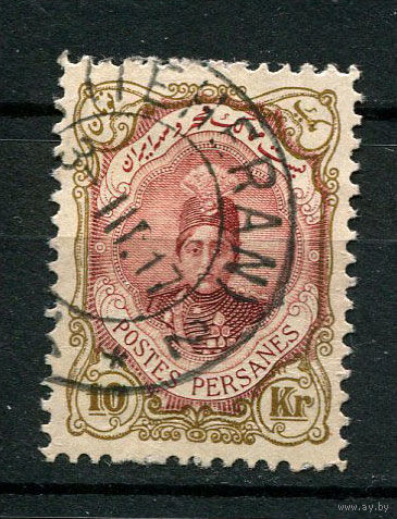 Персия (Иран) - 1911/1922 - Султан Ахмад-шах 10Kr - [Mi.322] - 1 марка. Гашеная.  (Лот 61Z)