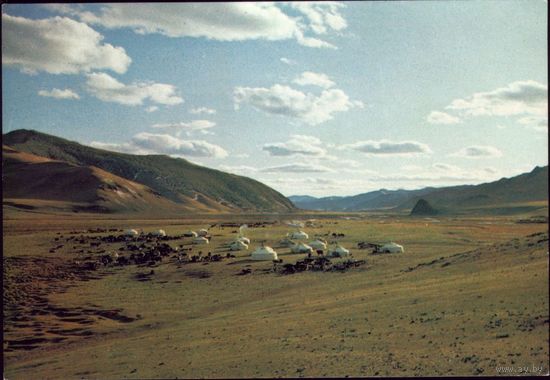 Монголия Лагерь сельхозкооператива