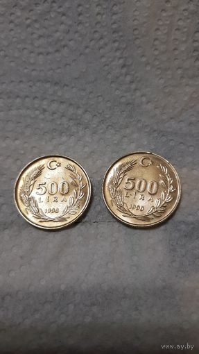 Турция 500 лир, 1990г.