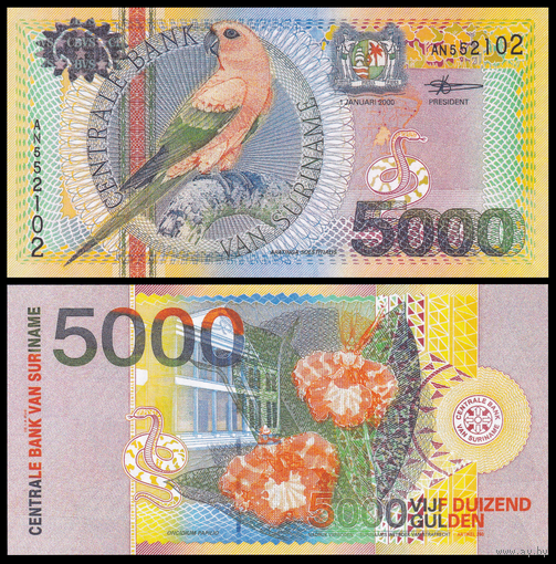 [КОПИЯ] Суринам 5000 гульденов 2000 (водяной знак)