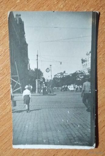 Фото. На улицах города. Ростов-на-Дону. 1934 г. 5.5х8.5 см.