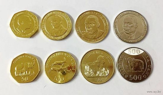 Танзания НАБОР 4 монеты 2014-2015 UNC