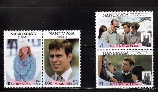 Тувалу(Нануманга)-1986,(Мих.88-91)  ** , Личности, Королевская семья, Принц (полная серия)(1)