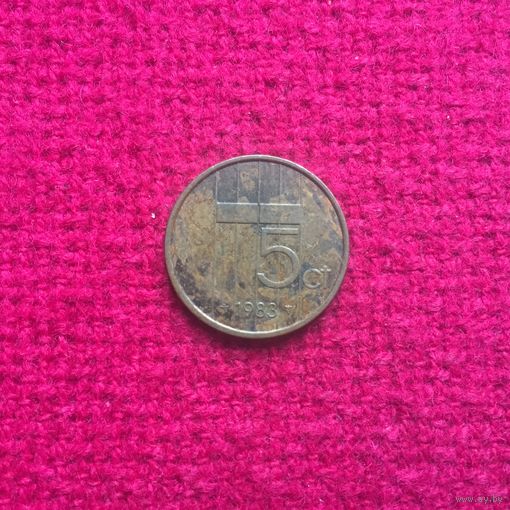 Нидерланды 5 центов 1983 г. +
