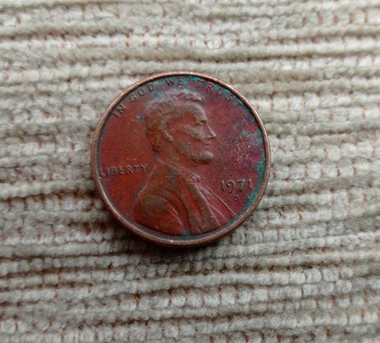 Werty71 США 1 цент 1971 D