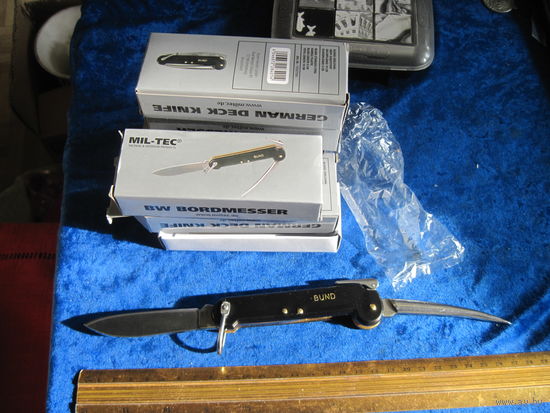 Оригинальный немецкий палубный(боцманский) нож Бундесвера, TSR Rostfrei, Mil-Tec.