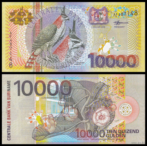 [КОПИЯ] Суринам 10000 гульденов 2000 (водяной знак)