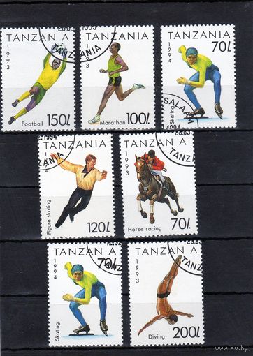 Танзания.Спорт.Сборный лот.1993-1994.