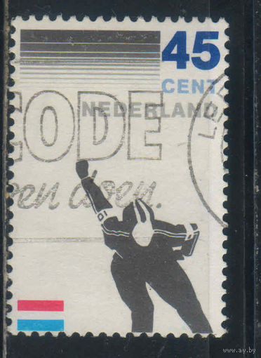 Нидерланды 1982 100 летие Королевской Нидерландской конькобежной федерации  #1199