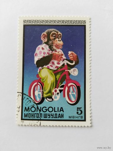 Монголия 1973 обезьяна
