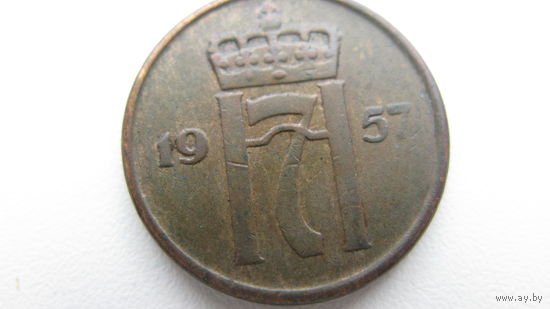 Норвегия 2 эре 1957 г.