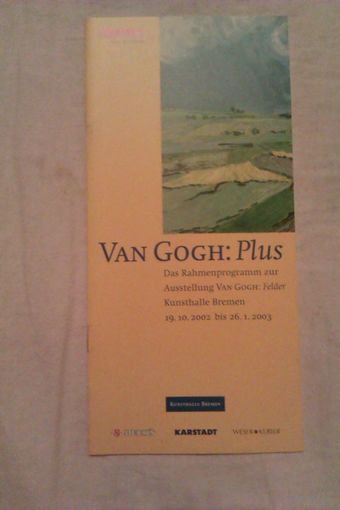 Программа выставки Ван Гога в Бремене 2002-2003 г.г.