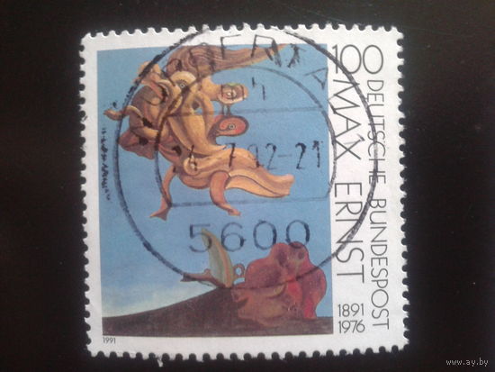 Германия 1991 живопись М. Эрнста Михель-0,6 евро гаш.