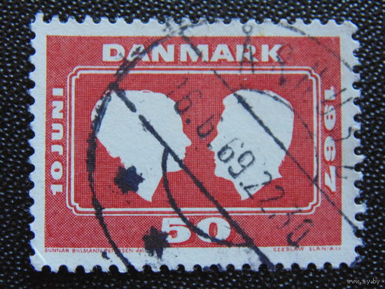 Дания 1967 г. Известные люди.