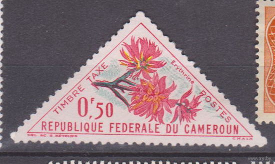 Цветы Флора Верхняя Вольта 1963 год Лот 2  ЧИСТАЯ