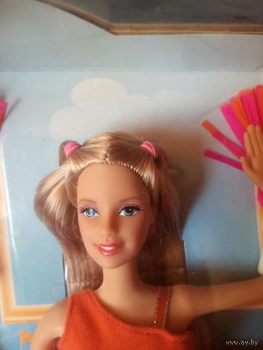 Барби, Barbie cheerleader 2003, с полностью подвижным телом.