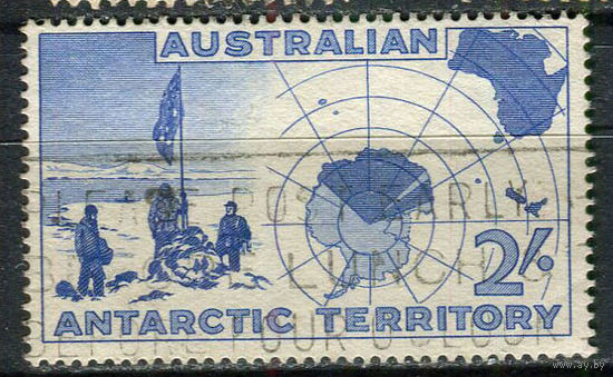 Австралийская антарктическая территория - 1957 - Экспедиция на холм Вестфолд - [Mi. 1] - полная серия - 1 марка. Гашеная.  (Лот 5Eu)-T5P2