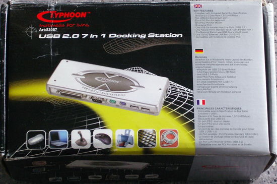 TYPHOON USB 2.0 7in1 Docking Station
