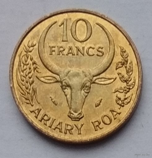 Мадагаскар 10 франков 1984 г.