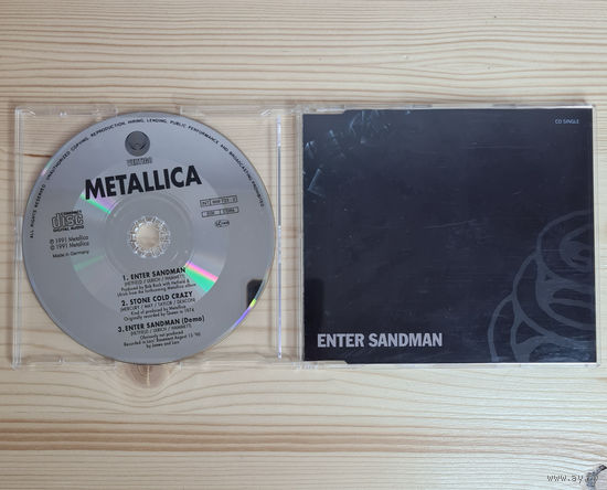 Metallica - Enter Sandman (CD, Europe, 1991, лицензия)