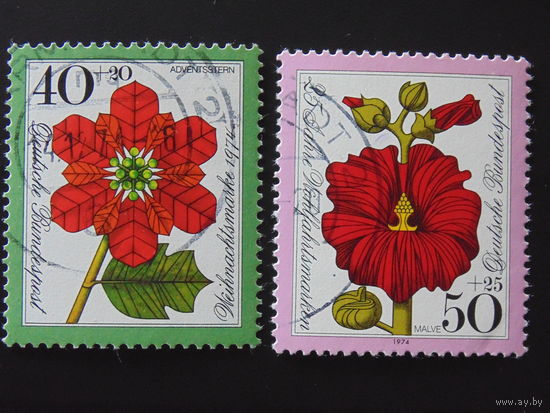 Германия  1974 г. Цветы.