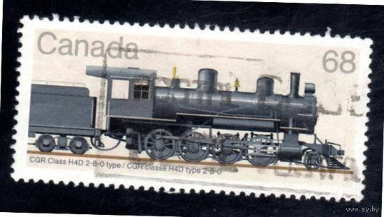 Канада. Ми-983.CGR Класс H4D 2-8-0. Серия: Канадские локомотивы, (3-я серия) 1906-1925 гг.