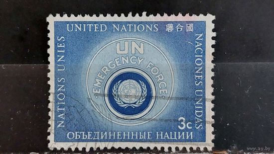 РАСПРОДАЖА. ООН 1957г. Офис в Нью-Йорке. Гаш.