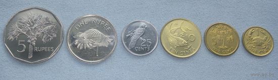 Сейшельские острова, набор 6 монет