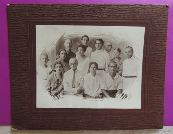 Фото "Студенты Кубанского мединститута", 1925 г. (без паспарту 16*12 см)