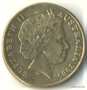 Австралия. 1 доллар 2005 г. 60 лет со дня окончания Второй Мировой войны.