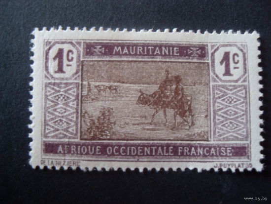 Франция. Французские колонии (Мавритания. Mi:FR-MAR) 1928