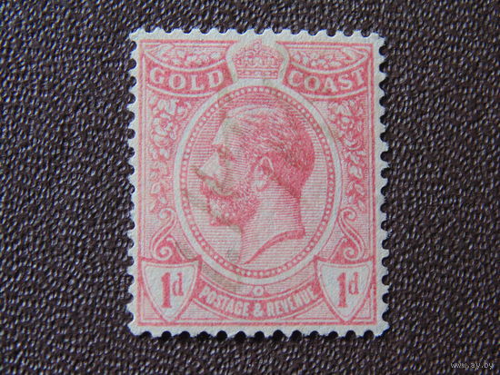 Золотой берег, колония Англии 1913 г. Король Георг V.